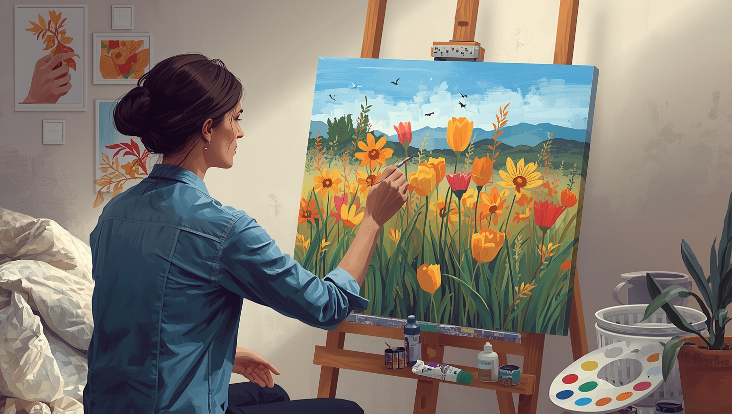 Home 3 Curso de Pintura em Tela online para iniciantes